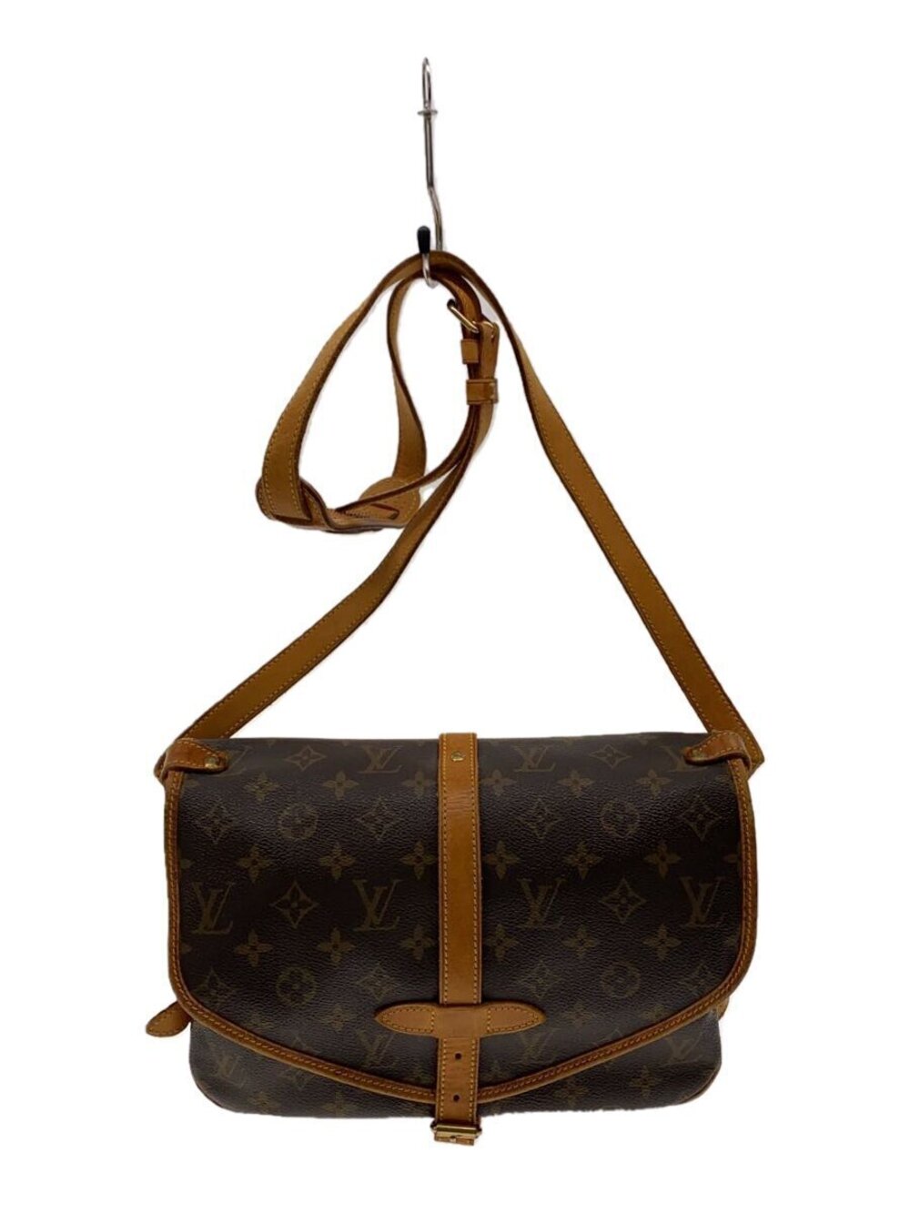 LOUIS VUITTON Saumur Canvas Brown All over